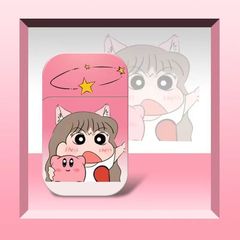 【一件代發】新款情侶蠟筆小新漸變打火機kt貓防風粉色火焰高顏值