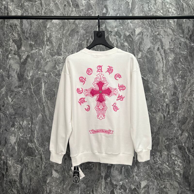 クロスボーダーのトレンディなブランド Chrome Heart 長袖 T シャツ ピュアコットン メンズ レディース ルーズスポット卸売|undefined