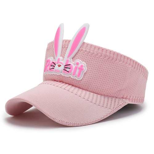 Children's sun hat empty top rabbit sun hat summer girls sun hat baby duck tongue cute uv hat wholesale