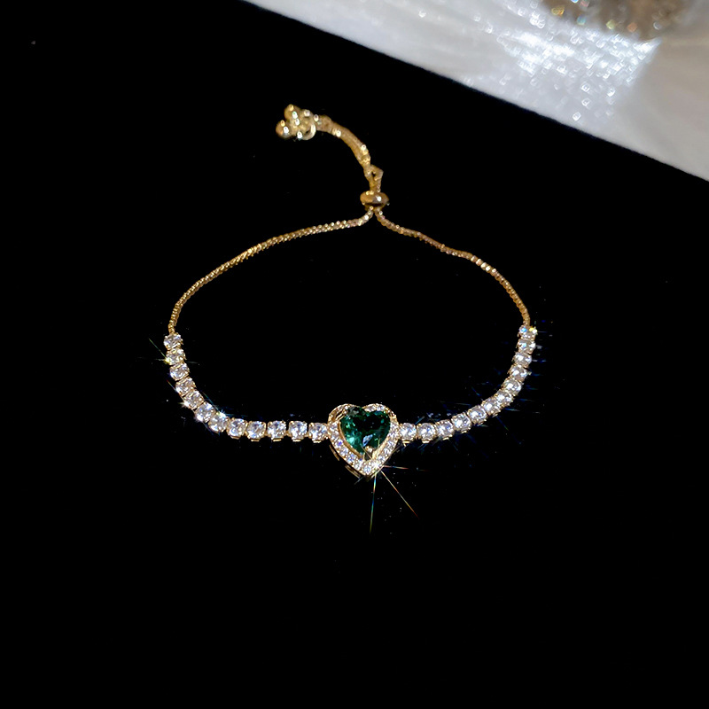 2025 nueva pulsera de diseño de amor de diamantes de color pulsera de moda exquisita ins joyería de alta calidad de lujo ligero al por mayor