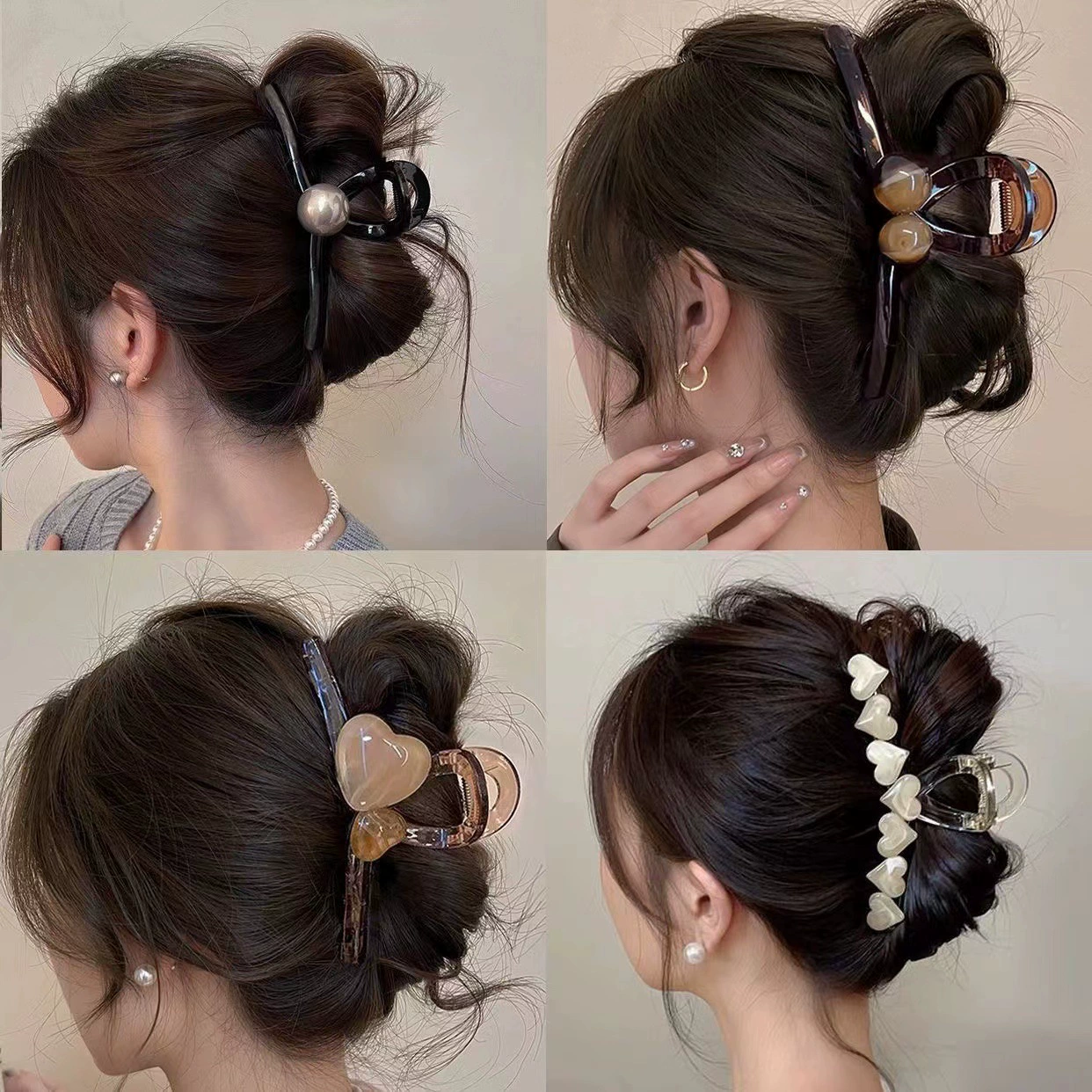Acrylic hairgrip, crab pin, shark, hair accessory, new collection