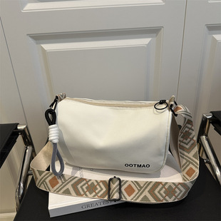 Casual Wide Shoulder Strap Small Bag for Women 2025 New Fashion Simple Boston Bag High-Looking Niche Crossbody Bag