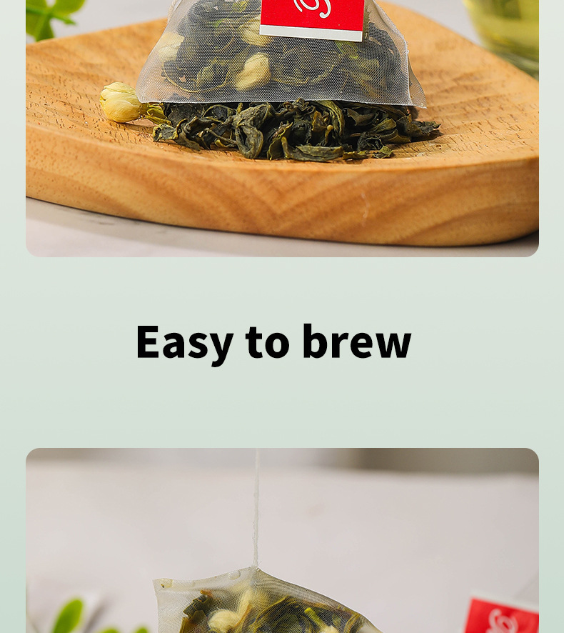 Jasmine Green Tea Moli Lücha Cold Brew Tea Bags 3g x 30 Sachets Sugar Free 90g specifications