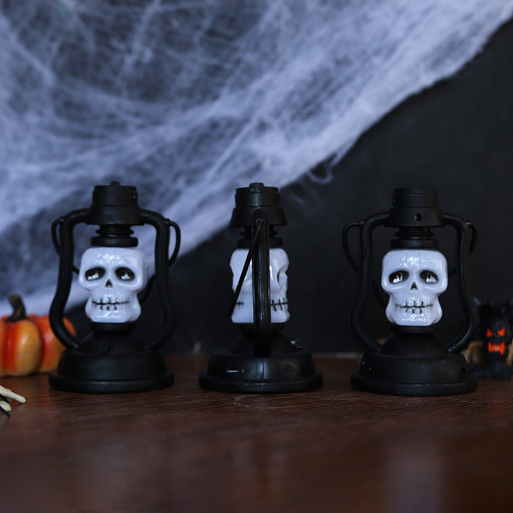 Halloween calabaza linterna fantasma festival productos lámpara de queroseno portátil led colorido luz de la noche accesorios de decoración lámpara de caballo pequeño