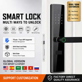 TT-Lock智能门锁电子锁国外版通通锁公寓锁八国语言涂鸦Tuya