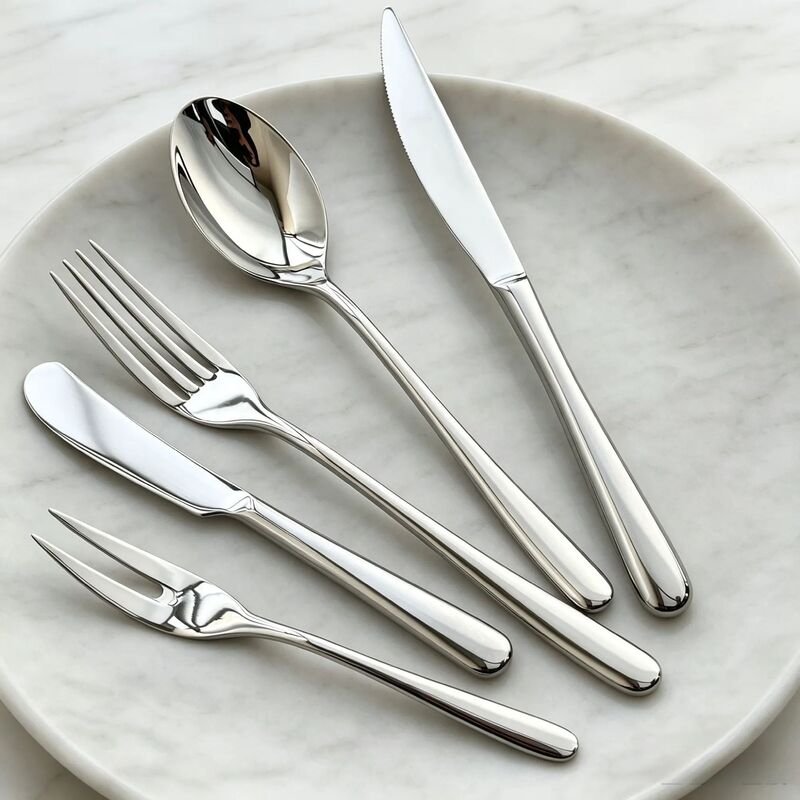 304 stainless steel Western cutlery set of three pieces: home use thickened steak knife and fork, hotel restaurant dessert utensils 304 stainless steel Western cutlery set of three pieces: home use thickened steak knife and fork, hotel restaurant dessert utensils