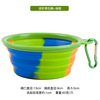 Factory direct supply camouflage silicone bowl pet folding bowl outdoor travel portable cat bowl pet supplies wholesale