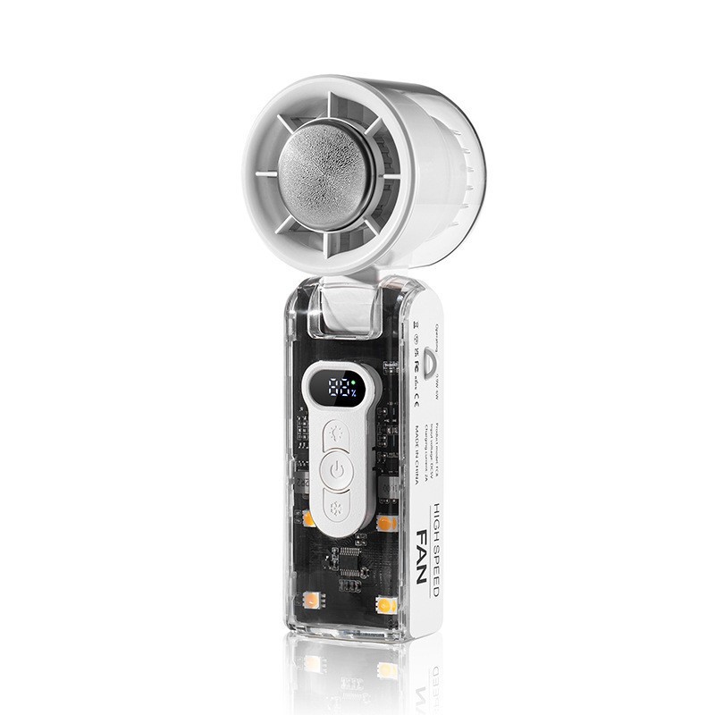 Nuevo semiconductor refrigerado hielo portátil pequeño ventilador de mano 100 cuello turboalimentado USB ventilador plegable de carga image 6