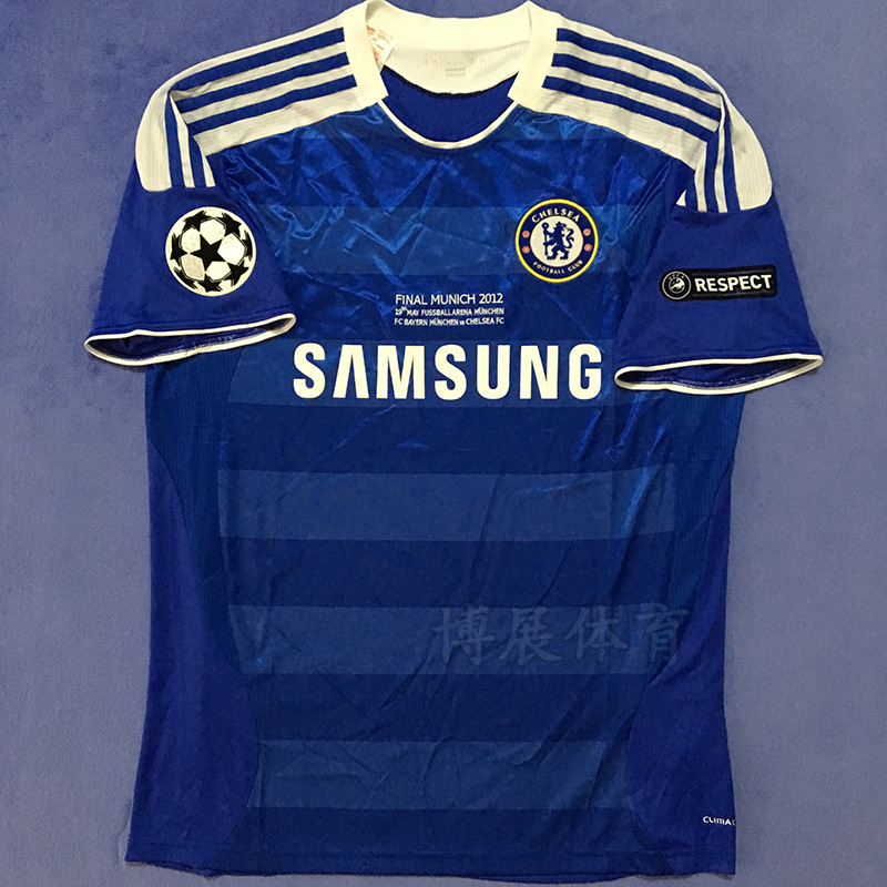 Champions League 11-12 Chelsea Home Long/Short Sleeve Football Suit No. 8 Lampard No. 9 Torres Vintage Jersey Champions League 11-12 Chelsea Home Long/Short Sleeve Football Suit No. 8 Lampard No. 9 Torres Vintage Jersey