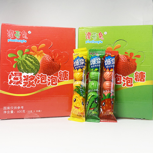 20g Little Head Exploding Sauce Sandwich Popcorn Candy Fruit Flavor Nostalgic Snack for 8090s 500g 800g