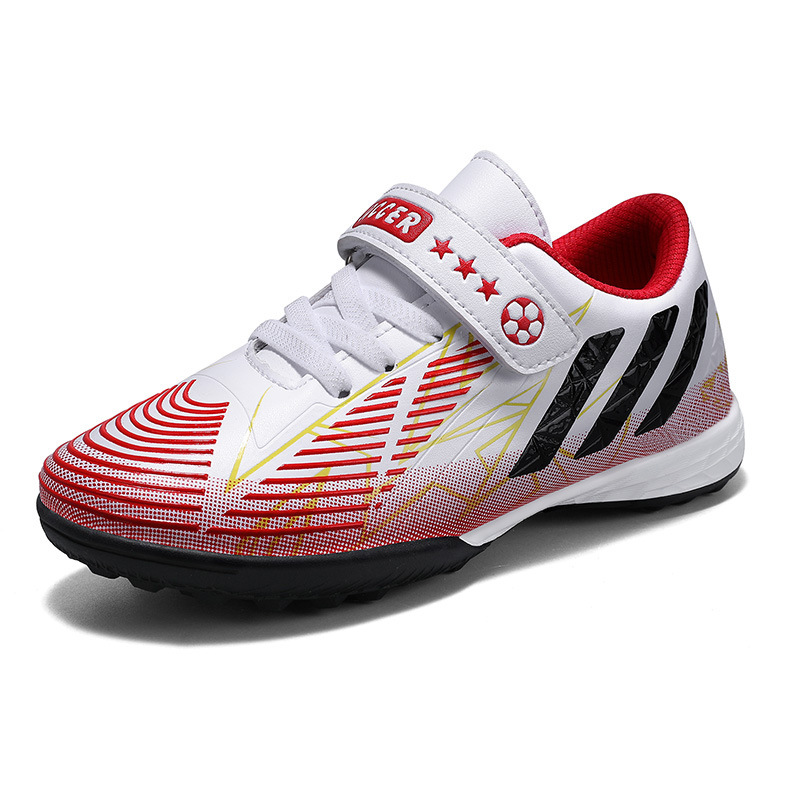 Hombres y niñas primavera y otoño nuevos zapatos infantiles de clavos rotos zapatos de fútbol indoor y outdoor zapatos de entrenamiento juvenil