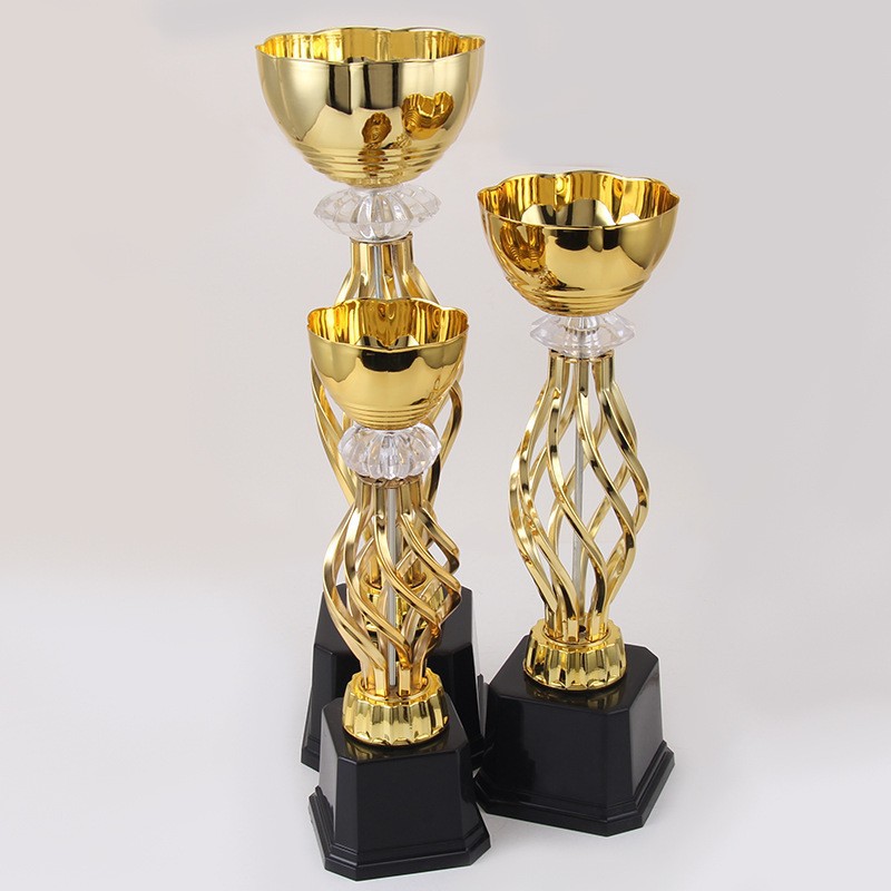Trofeo sin tapa creativo nuevo trofeo de coche de equilibrio para niños premios Metal Lotus Cup Twist Dance Games