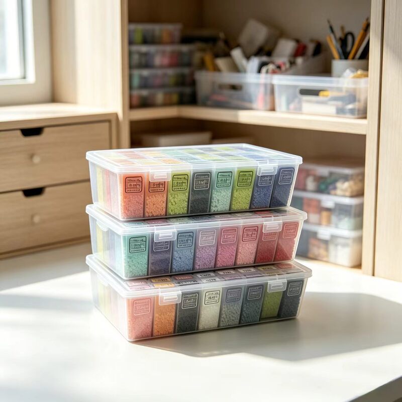 Storage Box for Beads and Seed Beads, Small High Box Set, Outer Box, Various Sizes of Boxes, Desktop Seed Bead Storage Box Storage Box for Beads and Seed Beads, Small High Box Set, Outer Box, Various Sizes of Boxes, Desktop Seed Bead Storage Box