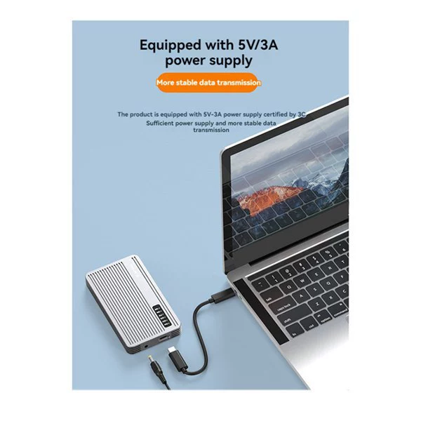 Коробка для дискового массива M.2 NVMe/SATA с двумя протоколами, RAID, твердотельный SSD, мобильная жесткая дисковая коробка 20G высокой скорости