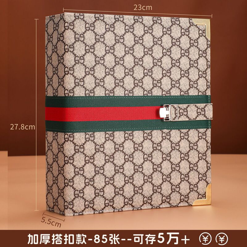 新款10万5万存钱本现金收纳册轻奢钱币纪念币收藏册压岁钱攒钱本|undefined
