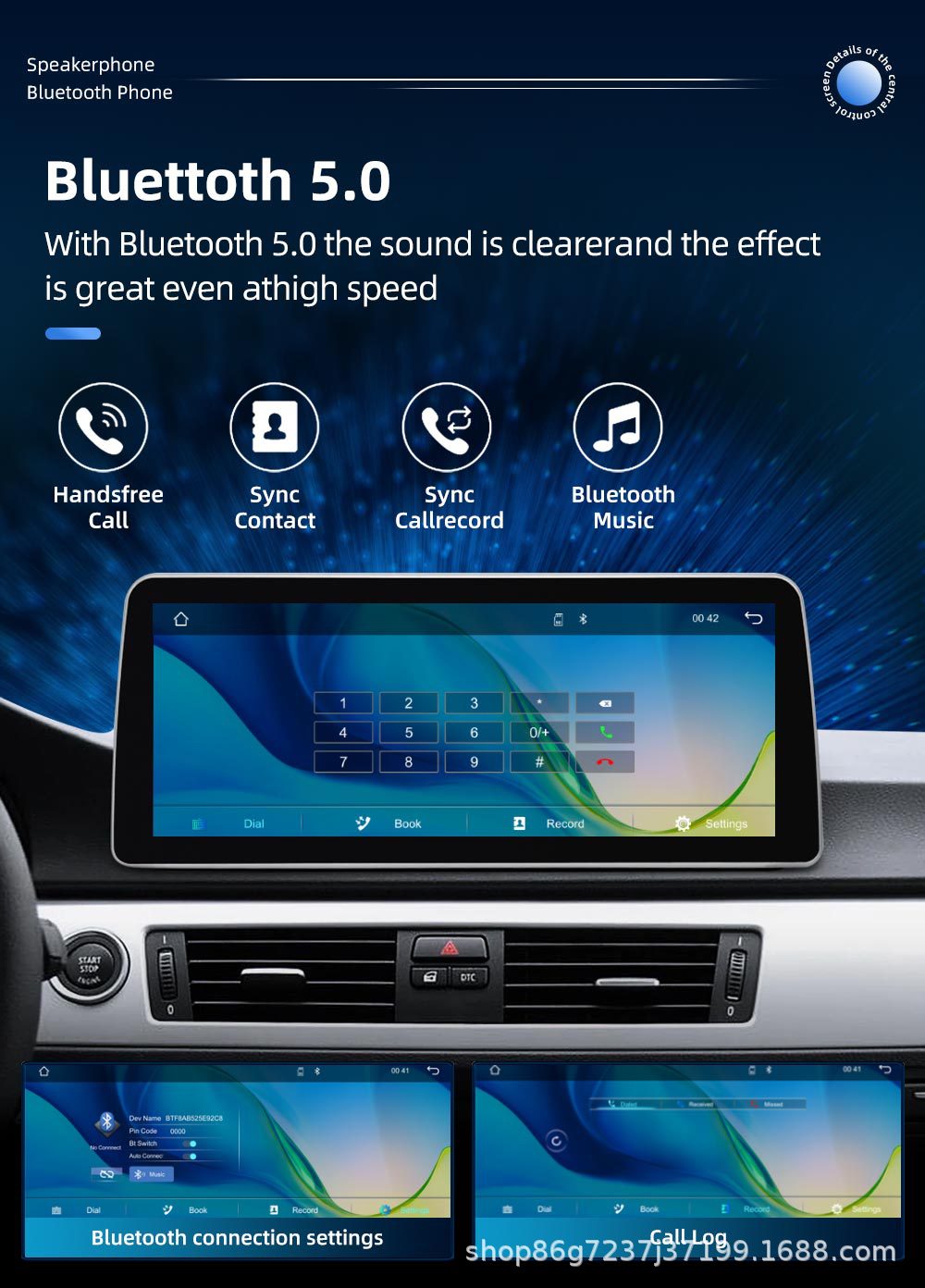 12.3inch Suitable for Bmw 5 Series E60 E61 Android Reversing Camera Car Navigation Gps All-In-One Machine Carplay