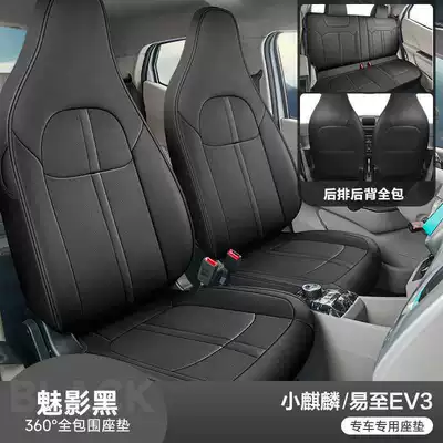 Jiangling Little Qilin EV3 car seat covers, Modelə uyğun (Original) oturacaq örtükləri - phantom-black-standard-edition-note-the-model-year