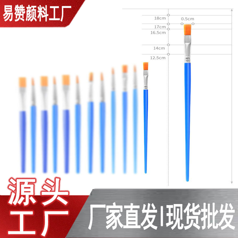 Children's plastic nylon brush, digital ceramic kite made of plaster 2