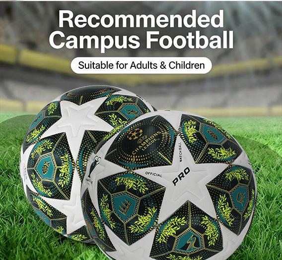 Ballon de football cousu à la machine, offrant une excellente durabilité et une bonne jouabilité._voghion.com