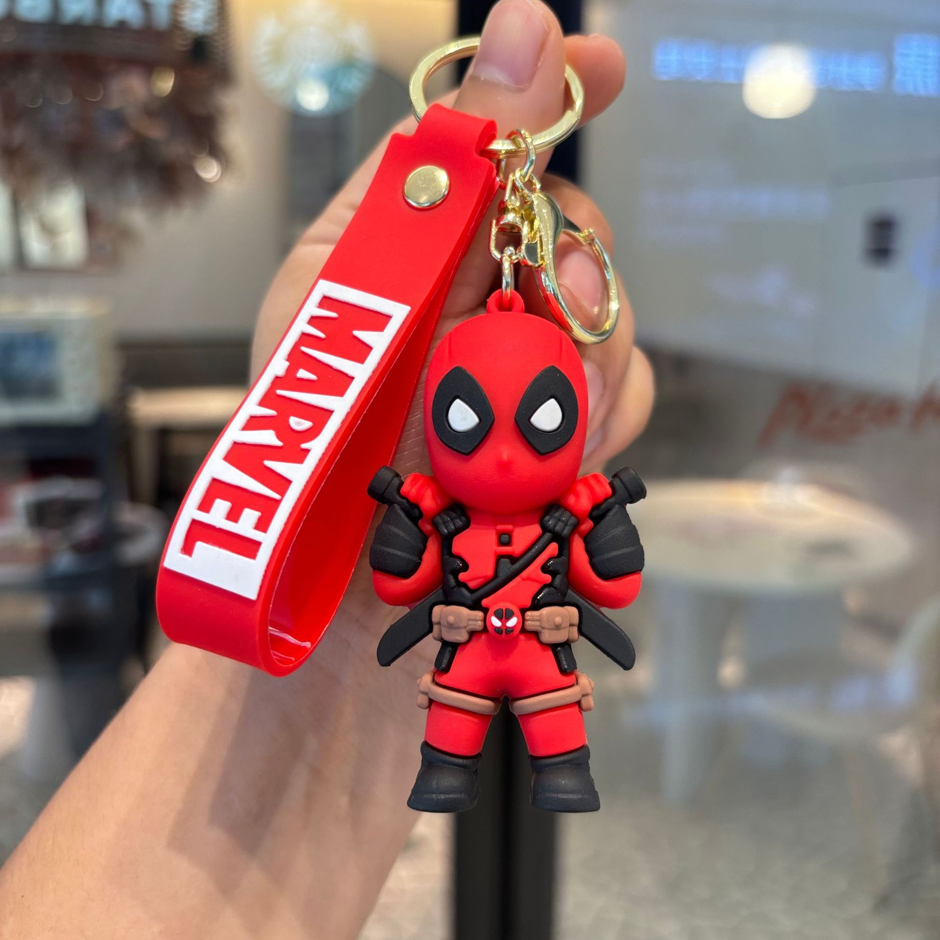 Cross-border Marvel Deadpool y Wolverine llavero de PVC muñeca colgante atrapar accesorios pequeños regalos al por mayor