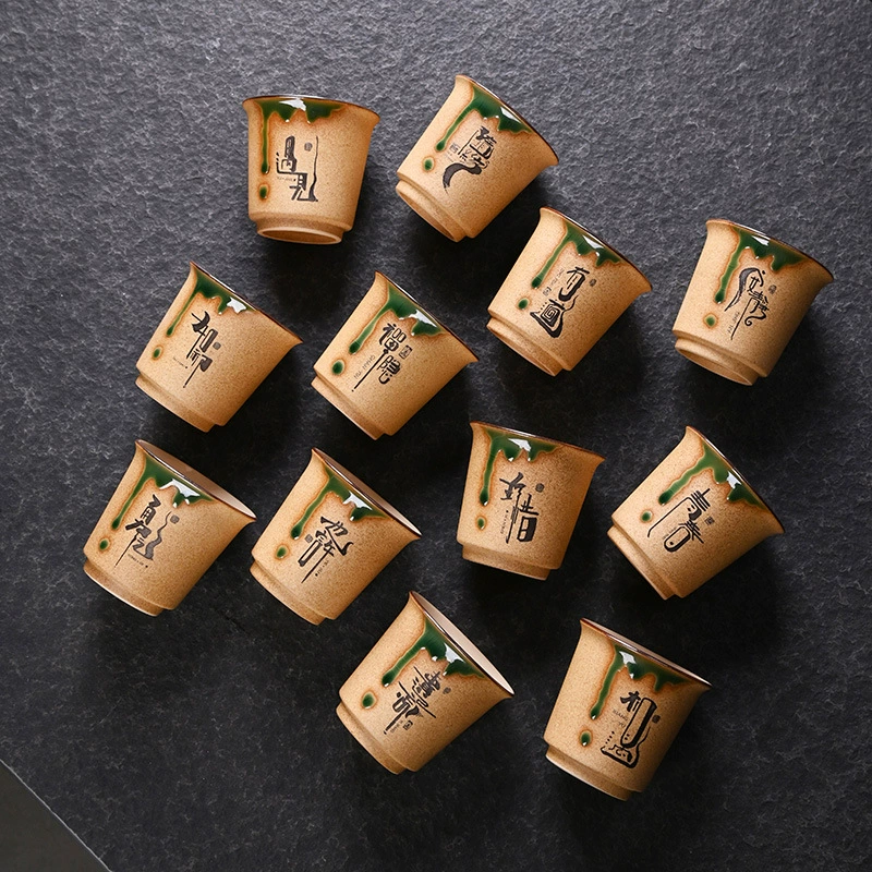 Ceramic tea cup, tea set for home use, handmade