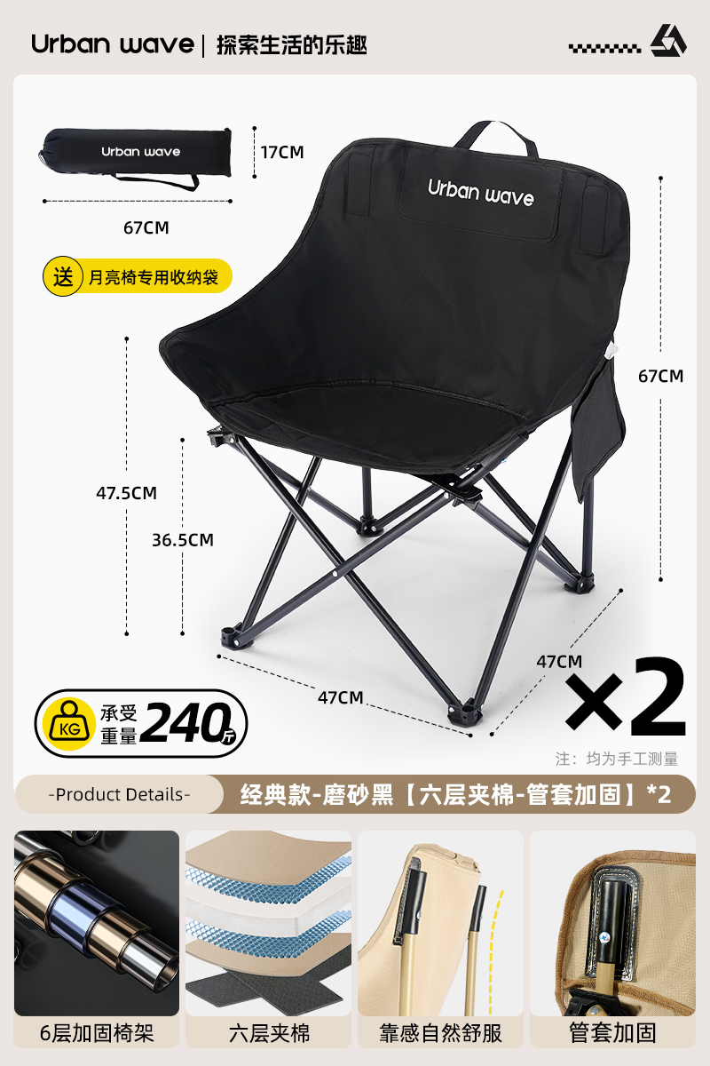 『2팩』클래식 스타일-매트 블랙*2개♢♜