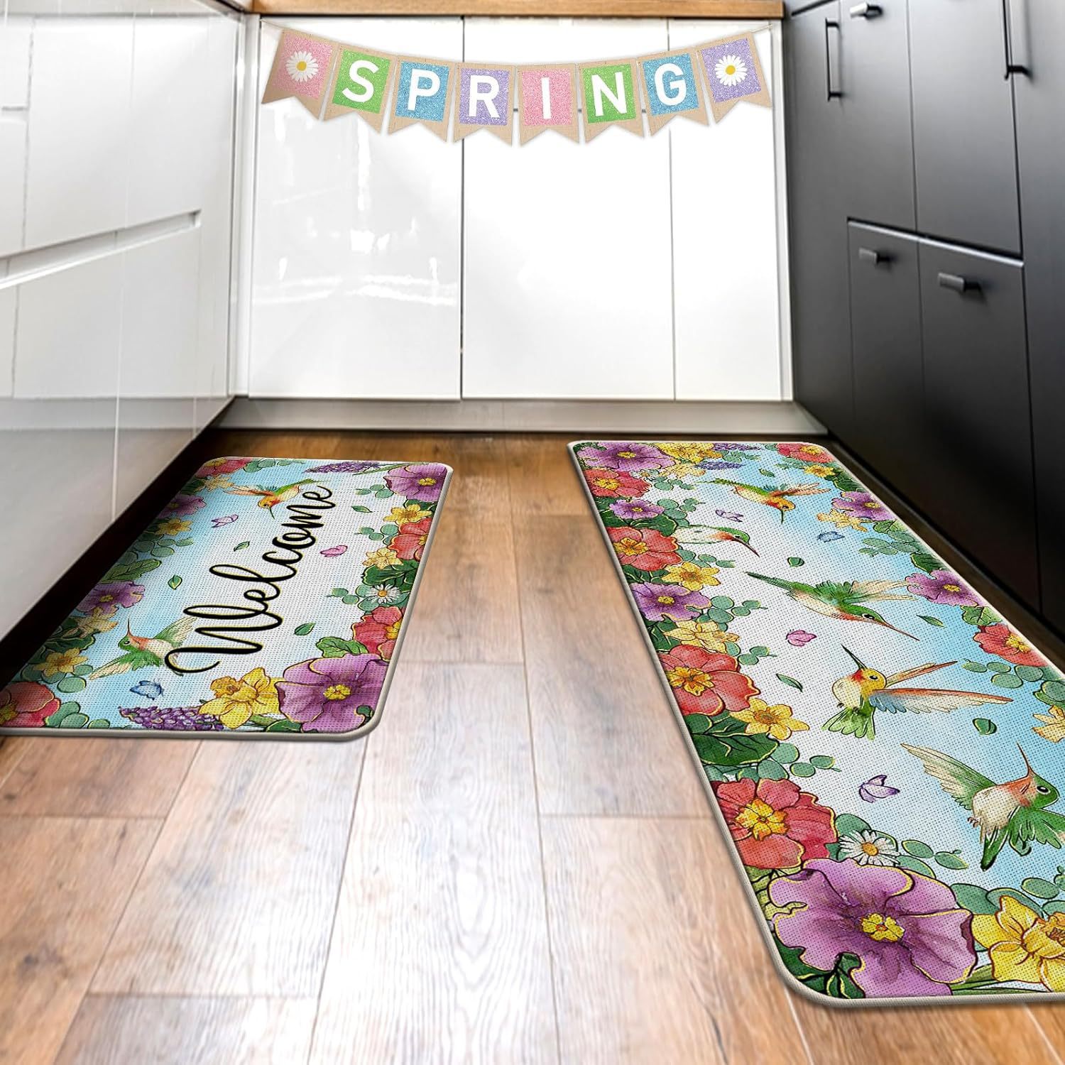 2024 Amazonas primavera y verano flor decoración de cocina girasol flor pequeña alfombra fresca alfombra absorbente del lavabo