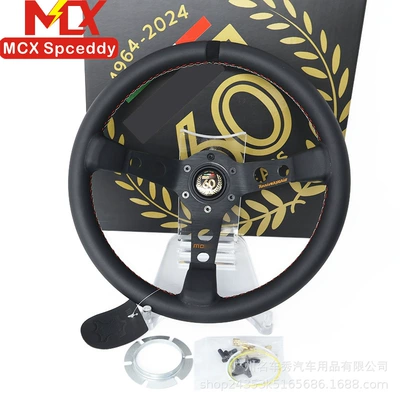 Cross-Border Hot-Selling Car Modification Steering wheel - genuine-leather