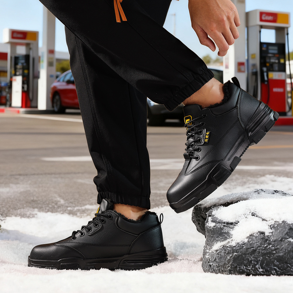 防静电鞋加油站冬季男款无尘车间耐磨耐穿优惠采购加绒无尘鞋厂家
