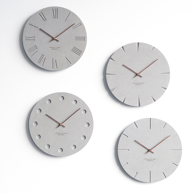 Wozoom, reloj de pared escandinavo simple y moderno, reloj creativo para sala de estar, reloj de pared ultrasilencioso para el hogar