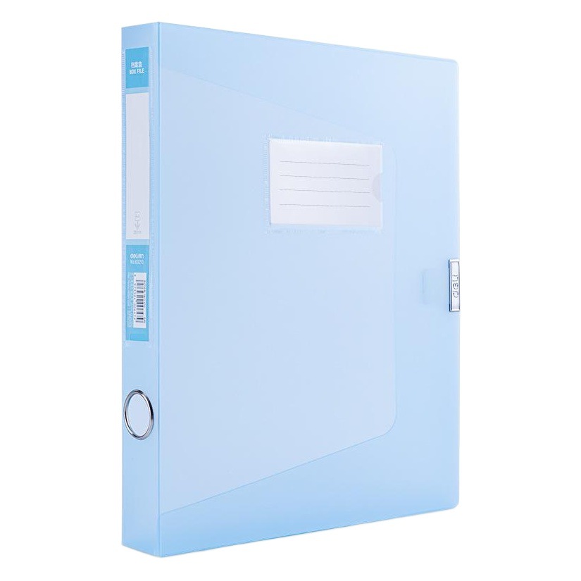 Deli 63210 63211 Carpeta de colores transparente carpeta de múltiples capas A4 bolsa de inserción caja de archivo transparente