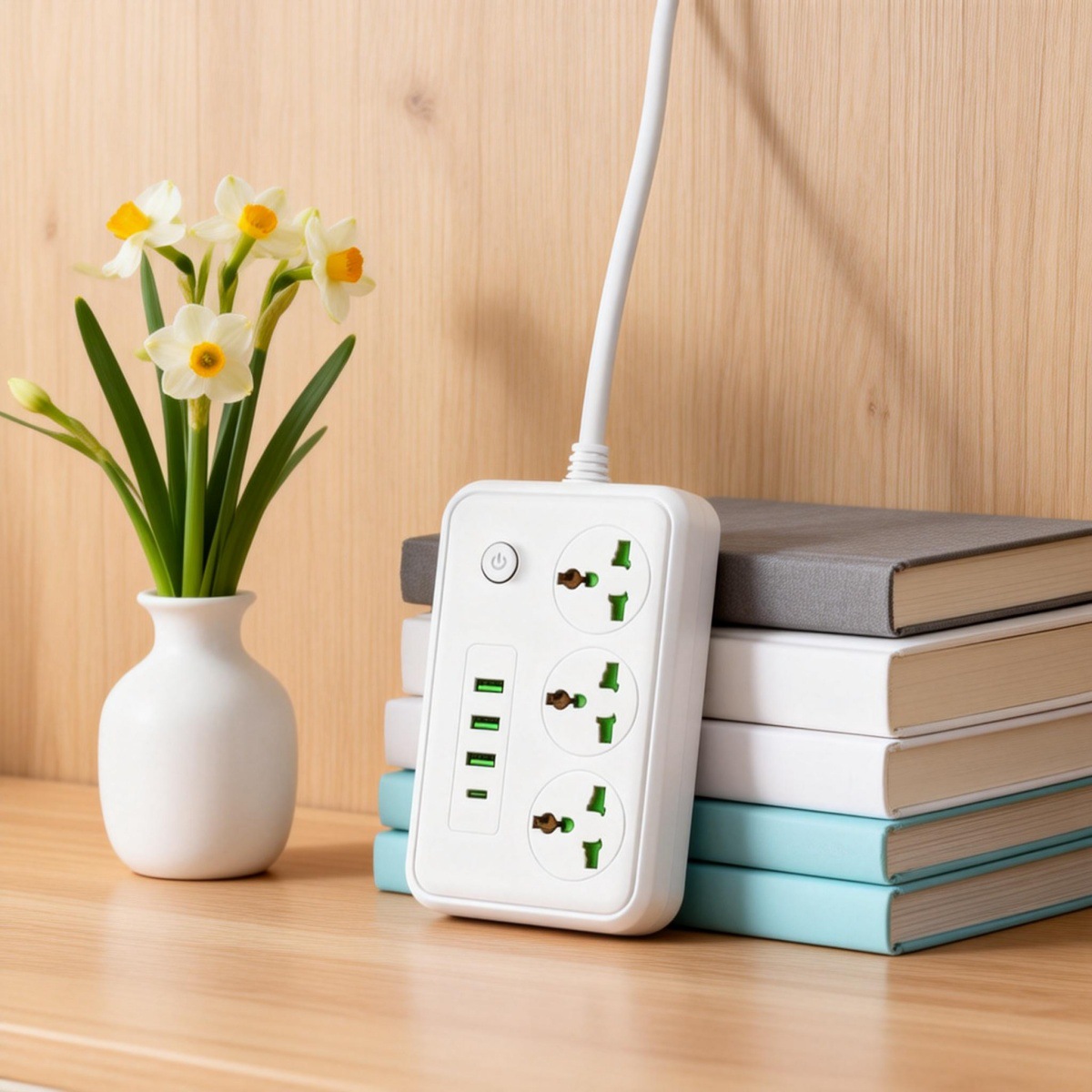 跨境专供加长电源线插排 欧规英规美规兼容 多孔位排插厂家直批