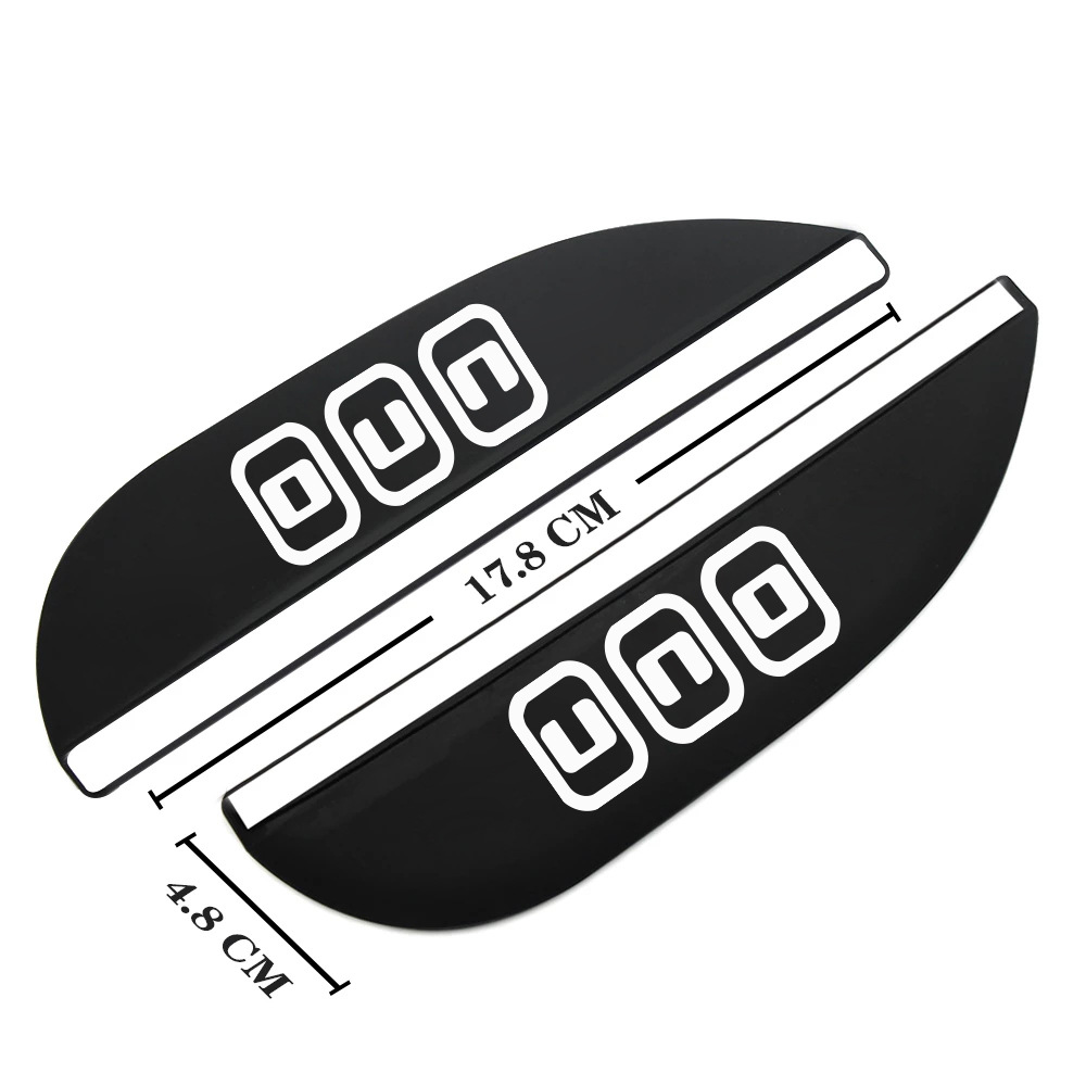 Guard Visor Decoration — Fiat Rearview mirror rainproof sticker - fiat-19-uno