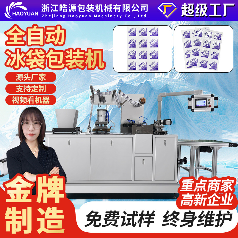 Fully Automatic Self-Absorbing Water Ice Pack Machine for Fruit, Vegetable, and Seafood Cold Chain Transportation, Express Delivery, E-Commerce, and Biological Ice Pack Packaging Machine Fully Automatic Self-Absorbing Water Ice Pack Machine for Fruit, Vegetable, and Seafood Cold Chain Transportation, Express Delivery, E-Commerce, and Biological Ice Pack Packaging Machine