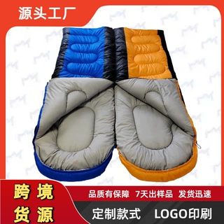 户外睡袋露营野营徒步午休防水应急救灾互拼双人信封睡袋定制
