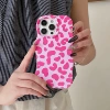KD wave film frosted rose red leopard print