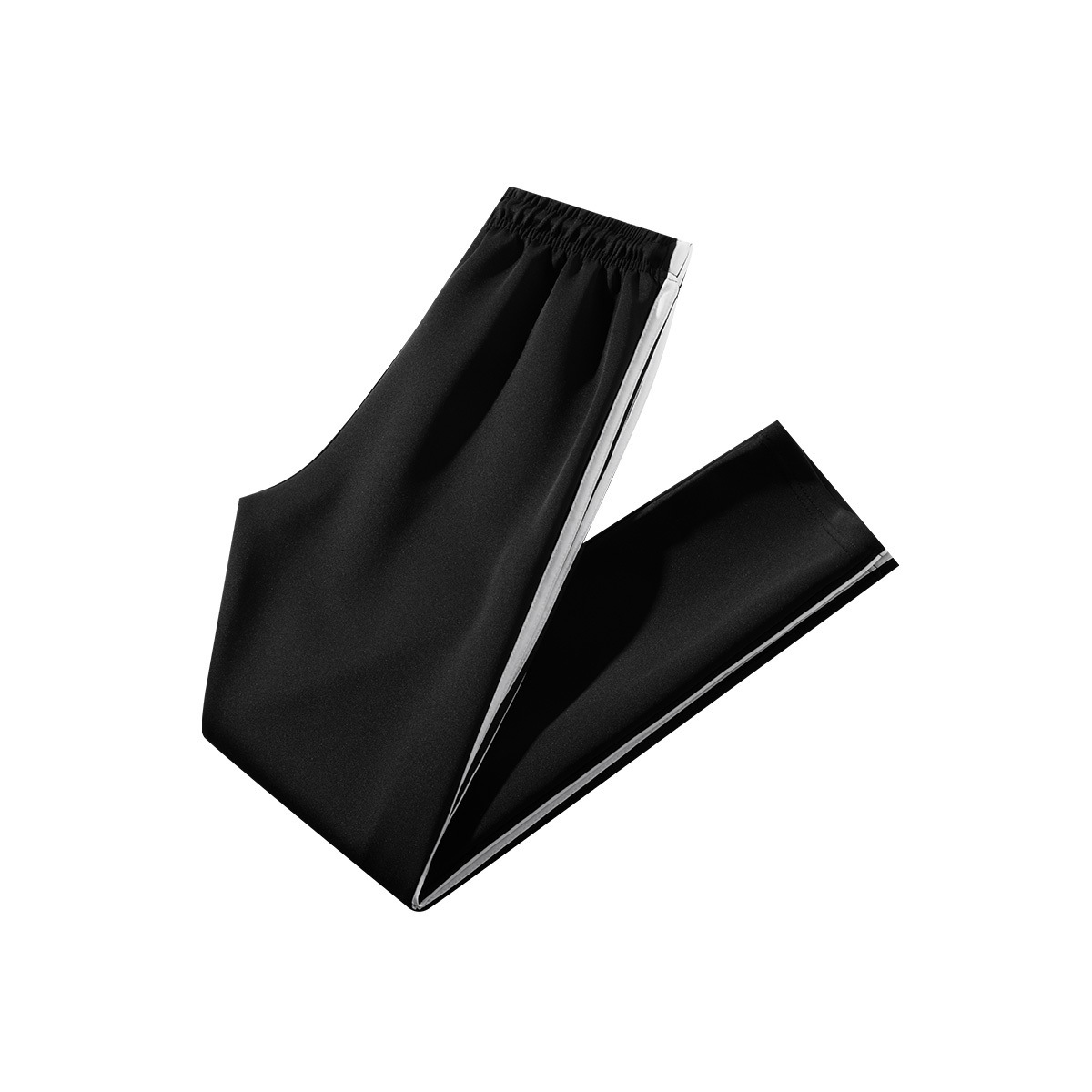 Pantalones casuales transfronterizos primavera y otoño más pantalones deportivos de tamaño grande pantalones de nueve puntos pantalones de guardia de hombre comercio exterior tres barras pantalones de moda image 4