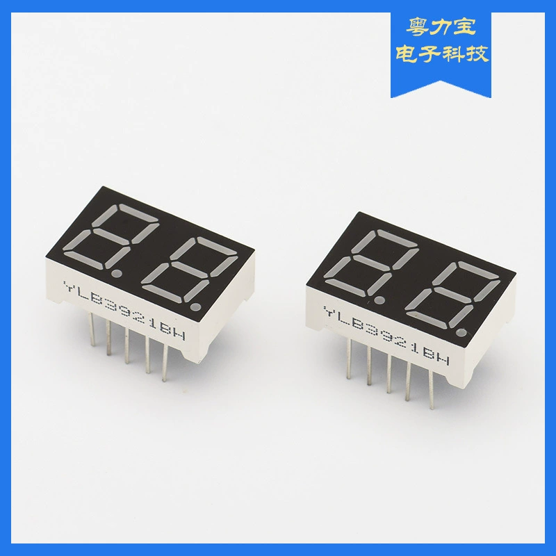 39-дюймовый 2-Значный СВЕТОДИОДНЫЙ цифровой трубчатый модуль цифрового дисплея 0 Красная цифровая трубка co-Yin co-Yang оптовая продажа с фабрики