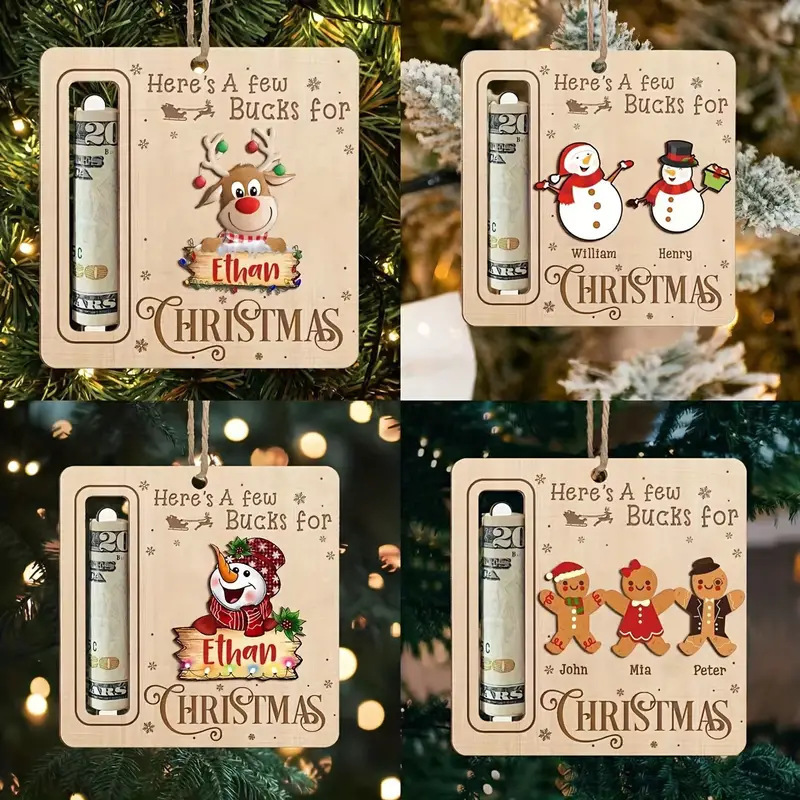 跨境圣诞节Cute Money Holder Christmas Ornament装饰树钱夹|undefined