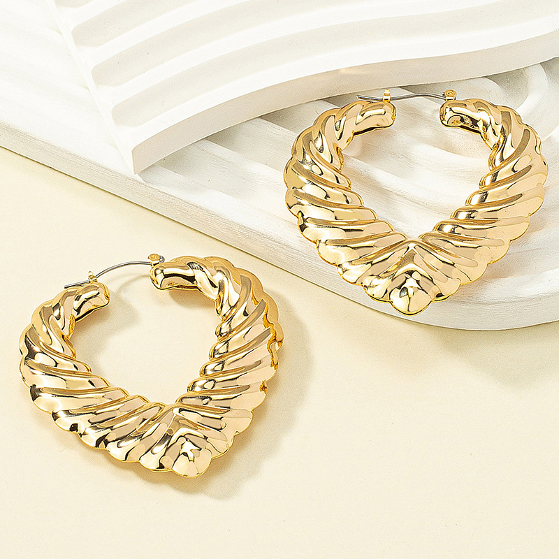 1 Pair Fashion Geometric Alloy Plating Gold Plated Women's Earrings display picture 2