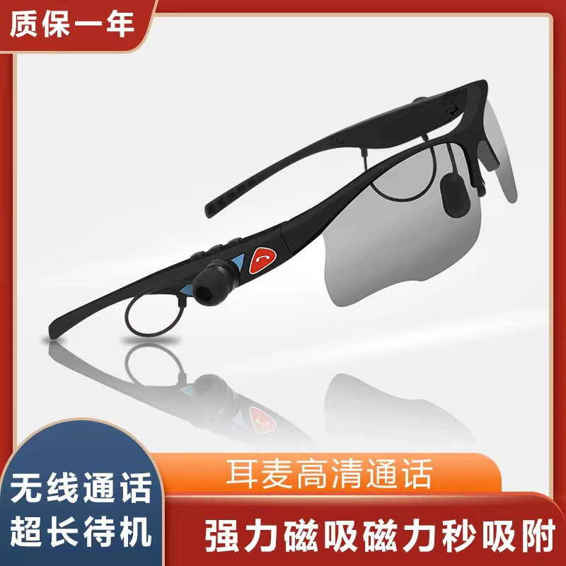 BTglasses Smart Glasses with Bluetooth Headphones, Solar-Powered Sunglasses for Men and Women
