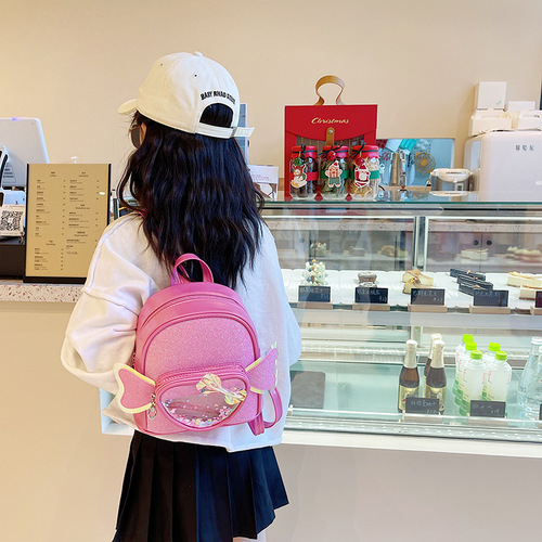 Kindergarten schoolbag children's cartoon small backpack cute girl love wings small bag light baby backpack