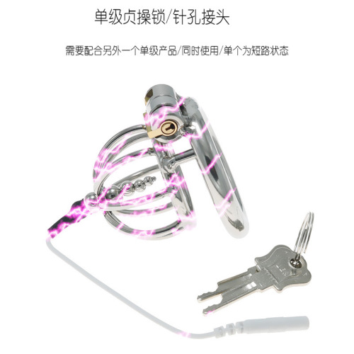 Funny electric shock penis cage, chastity lock, anal plug, chrysanthemum, masturbation, Cynomorium, SM, alternative male adult toy