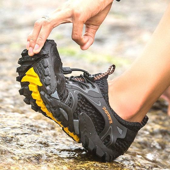 Summer mountaineering men's shoes sports outdoor leisure mesh shoes men's fashion casual breathable mesh shoes hiking shoes fashion