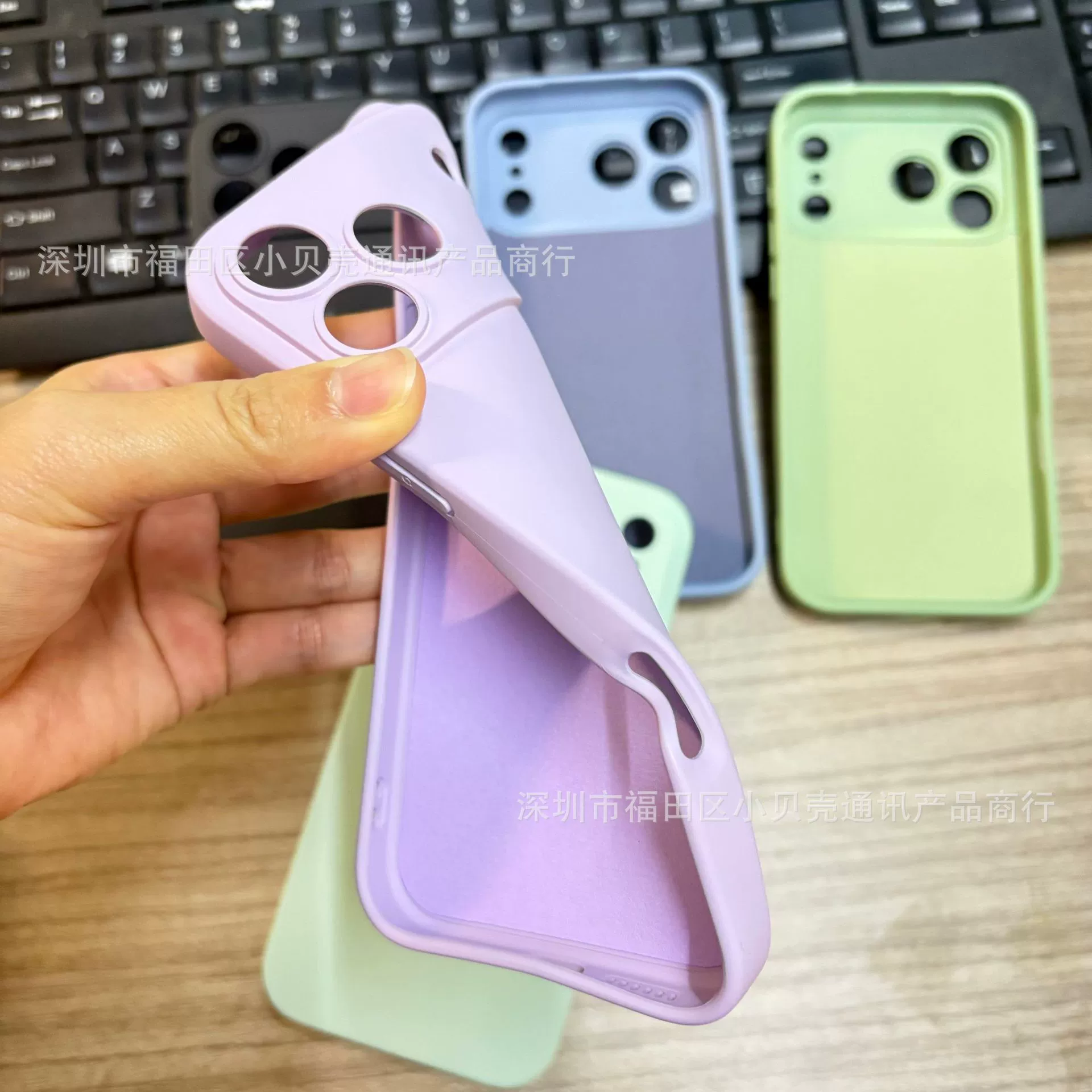 Suitable for iphone17pro solid color tpu soft shell apple 16promax imitation liquid all-inclusive 15 anti-fall protective shell