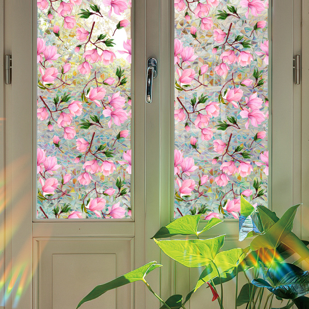 140g Weight Glass paster Home Textiles & Decor Type PVC Material Leaf Pattern Casual, Pastoral Style Casual Pastoral Leaf PVC Glass Paster Wall Art 149