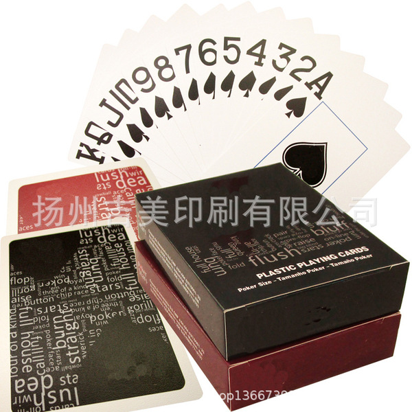 Plastic matte playing cards PVC