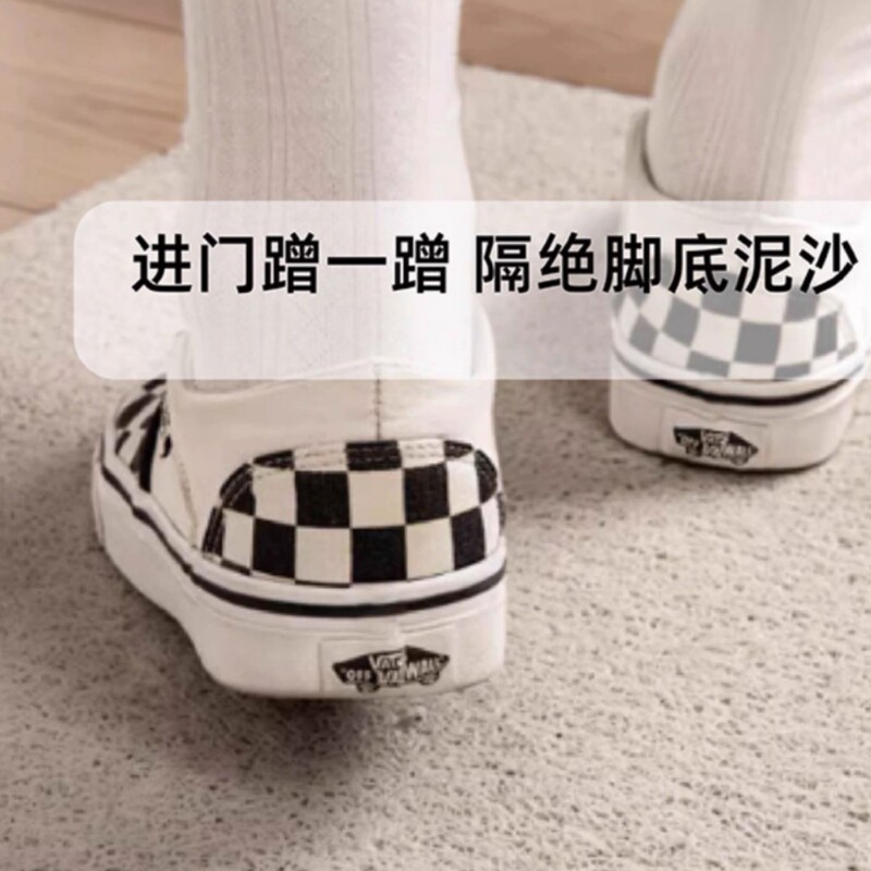 韓国チェック柄シンプルな玄関フロアマットシルクサークル滑り止めフットマットホームエントランス除塵滑り止めマットドロップシッピング|undefined