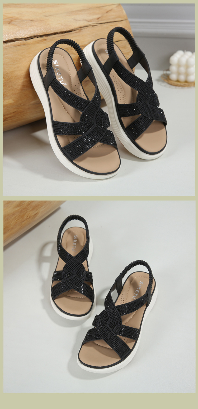 V360-9 Neue 2025 Strass Dicke Sohle Große Größe Leichte Süße Sandalen Für Frauen_voghion.com