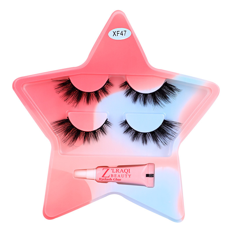 10 pares de pestañas postizas tridimensionales de tallo duro, estilo europeo y americano, pestañas en racimo completas y densas, pestañas postizas de una sola pieza para maquillaje de escenario para maquilladores.